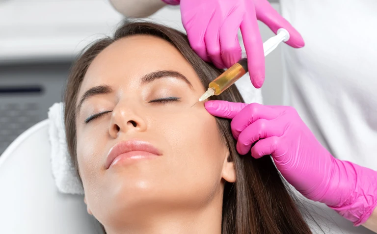 Vampire facelift with PRP